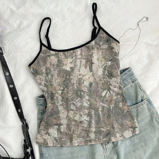 Sexy camisole top women's retro color small vest for women's inner wear