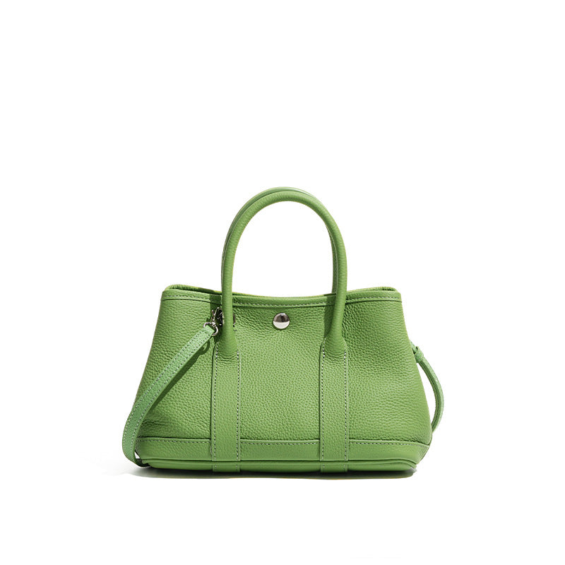 Leather crossbody women's bag hand-held mini garden bag