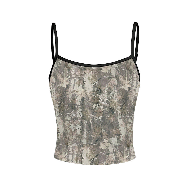 Sexy camisole top women's retro color small vest for women's inner wear