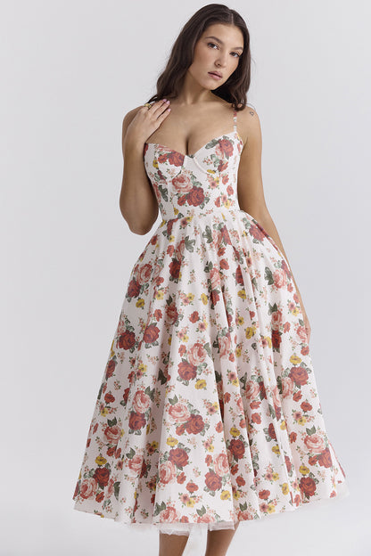 Summer Style High-End Princess Dress French Tulle Flared Double-Layer Strapless Dress Women