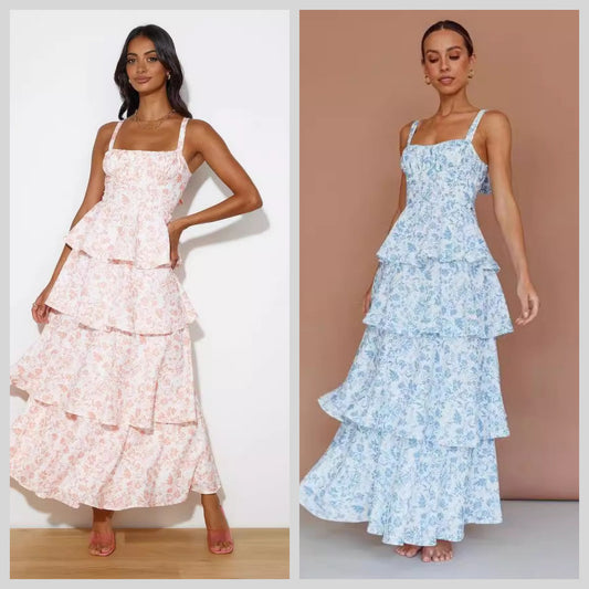 Butterfly knot floral dress