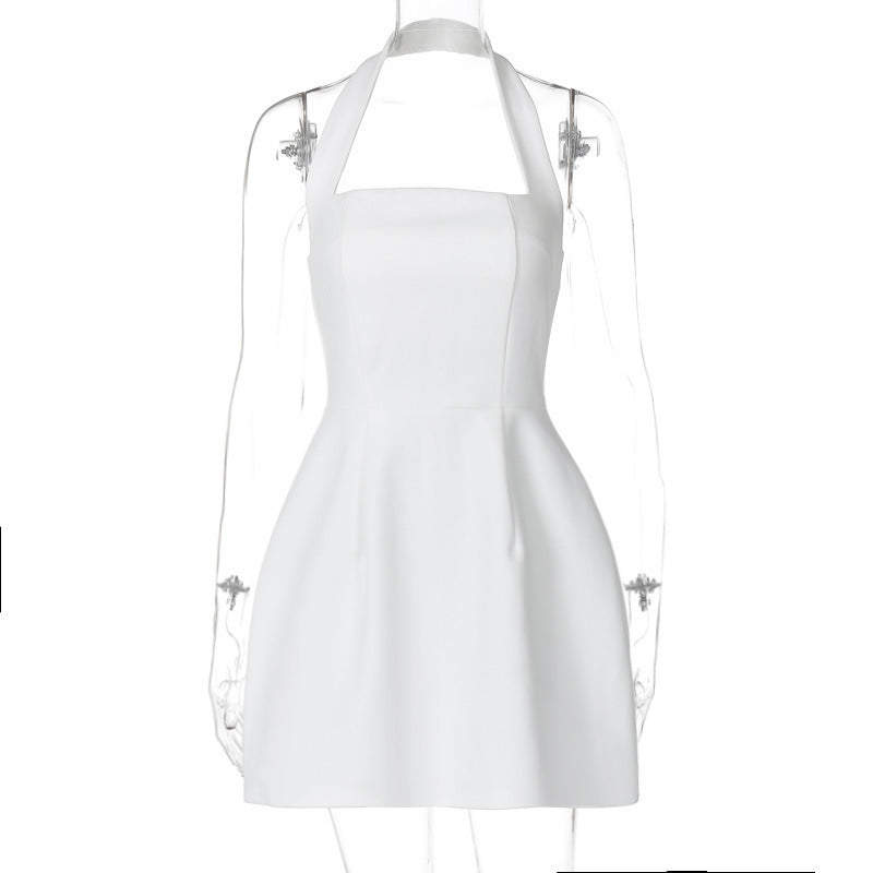 Solid Color Strapless Backless Fitted Dress for Women ndash; Casual Elegant Date Party Wear